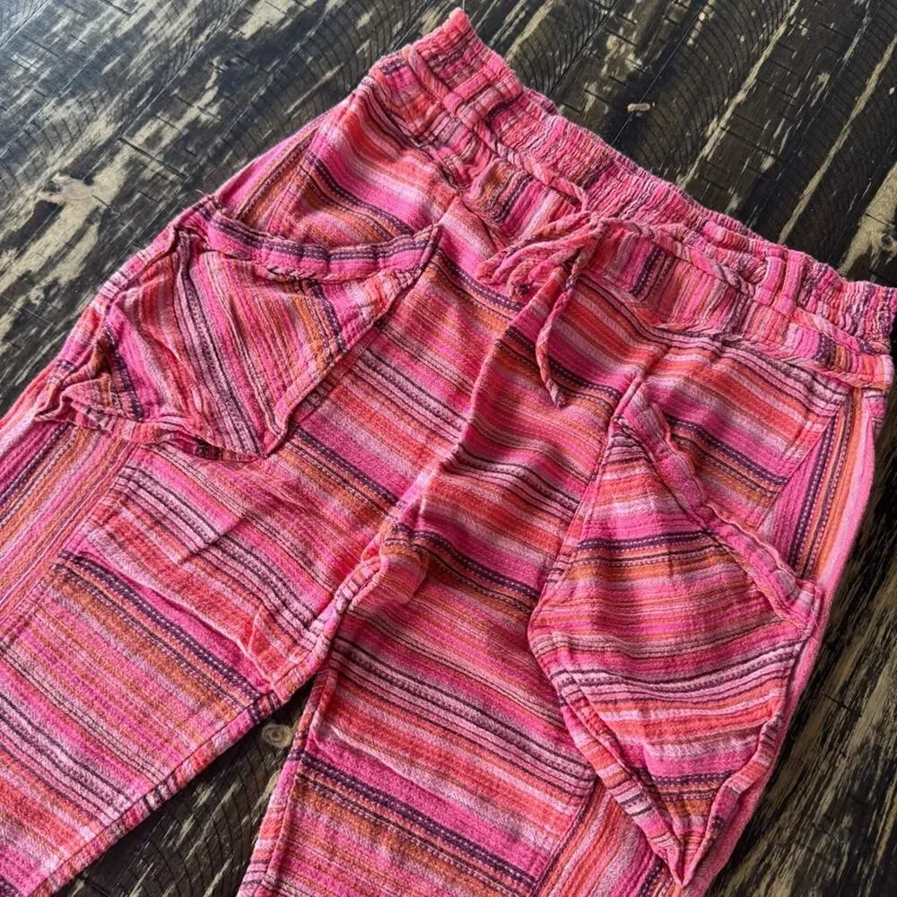 Free People - Stripe Boho Pants – Size XSMALL (Runs Big)